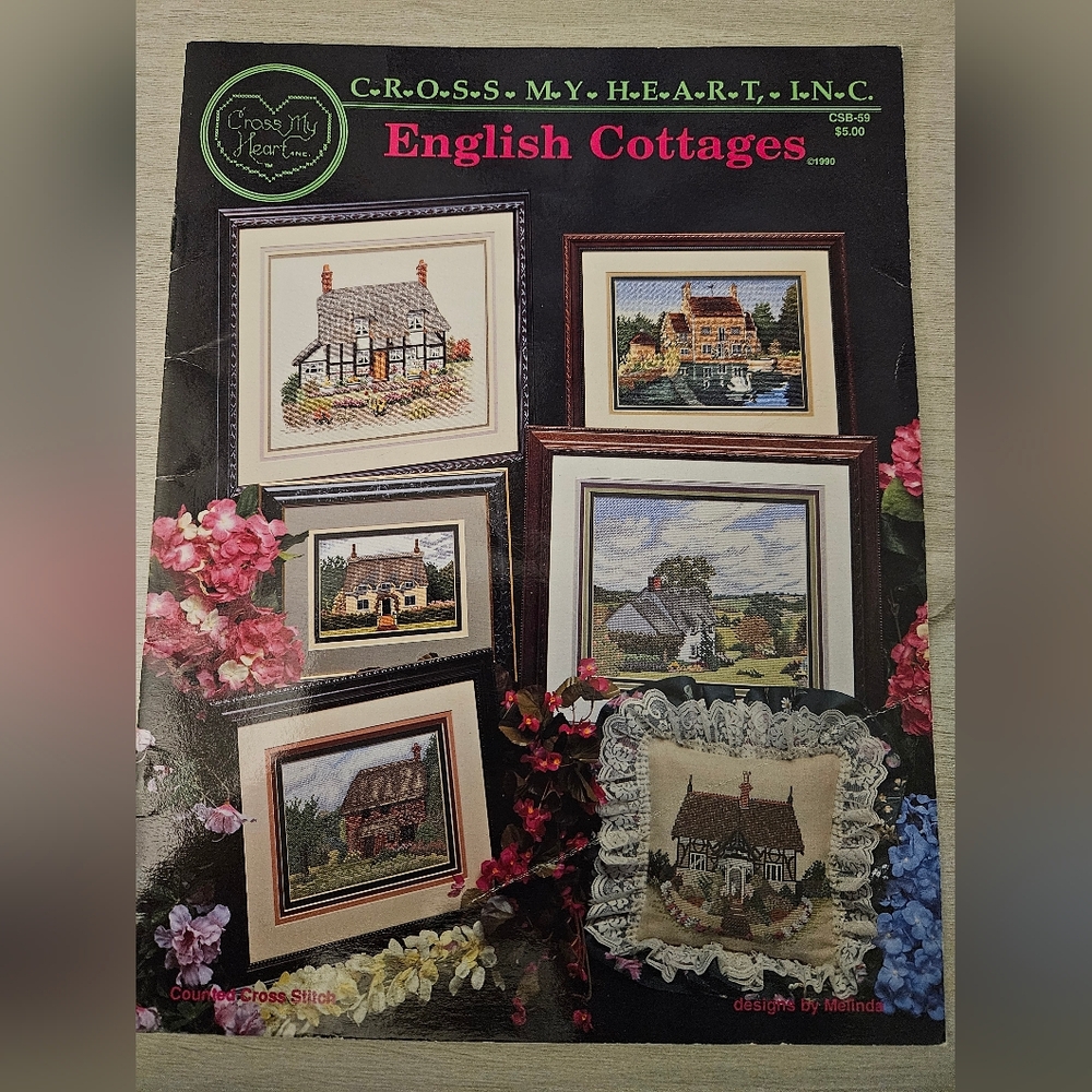 Cross My Heart English Cottages Counted Cross Stitch Leaflet